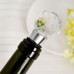 NWT Glass Bauble Wine Bottle Stopper